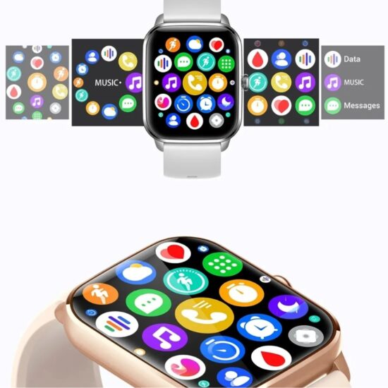 SmartWatch με Bluetooth Κλήση, Ελληνικό Μενού & Φωνητικές εντολές με Λουράκι Σιλικόνης ITR-SK65 Rose Gold