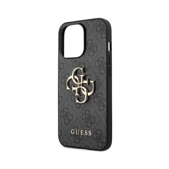 Θήκη GUESS Glitter Άκαμπτη με Λογότυπο Μαύρη - iPhone 14 PRO MAX