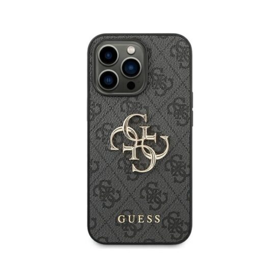 Θήκη GUESS Glitter Άκαμπτη με Λογότυπο Μαύρη - iPhone 14 PRO MAX