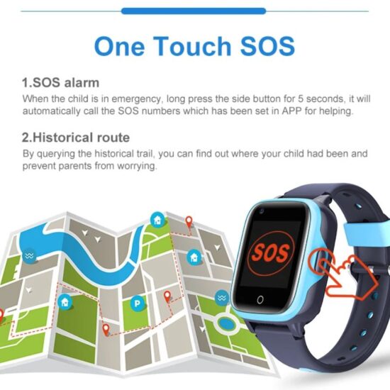 Παιδικό SmartWatch 4G με SIM, Video Κλήση, Λειτουργία GPS, Ελληνικό Μενού & S.O.S Κουμπί Ειδοποίησης ITR-KFG07 Black