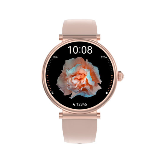 SmartWatch με Bluetooth Κλήση, Amoled Οθόνη & Ανοξείδωτο Mesh Λουράκι + ΔΩΡΟ Λουράκι Σιλικόνης ITR-TKY09 Χρυσό